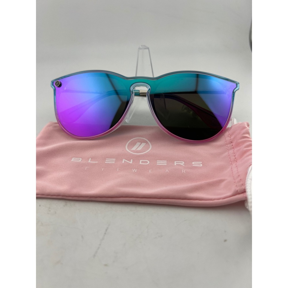 Blenders Eyewear M-Series Polarized Sunglasses Teal Pink Gradient Purple Mirror